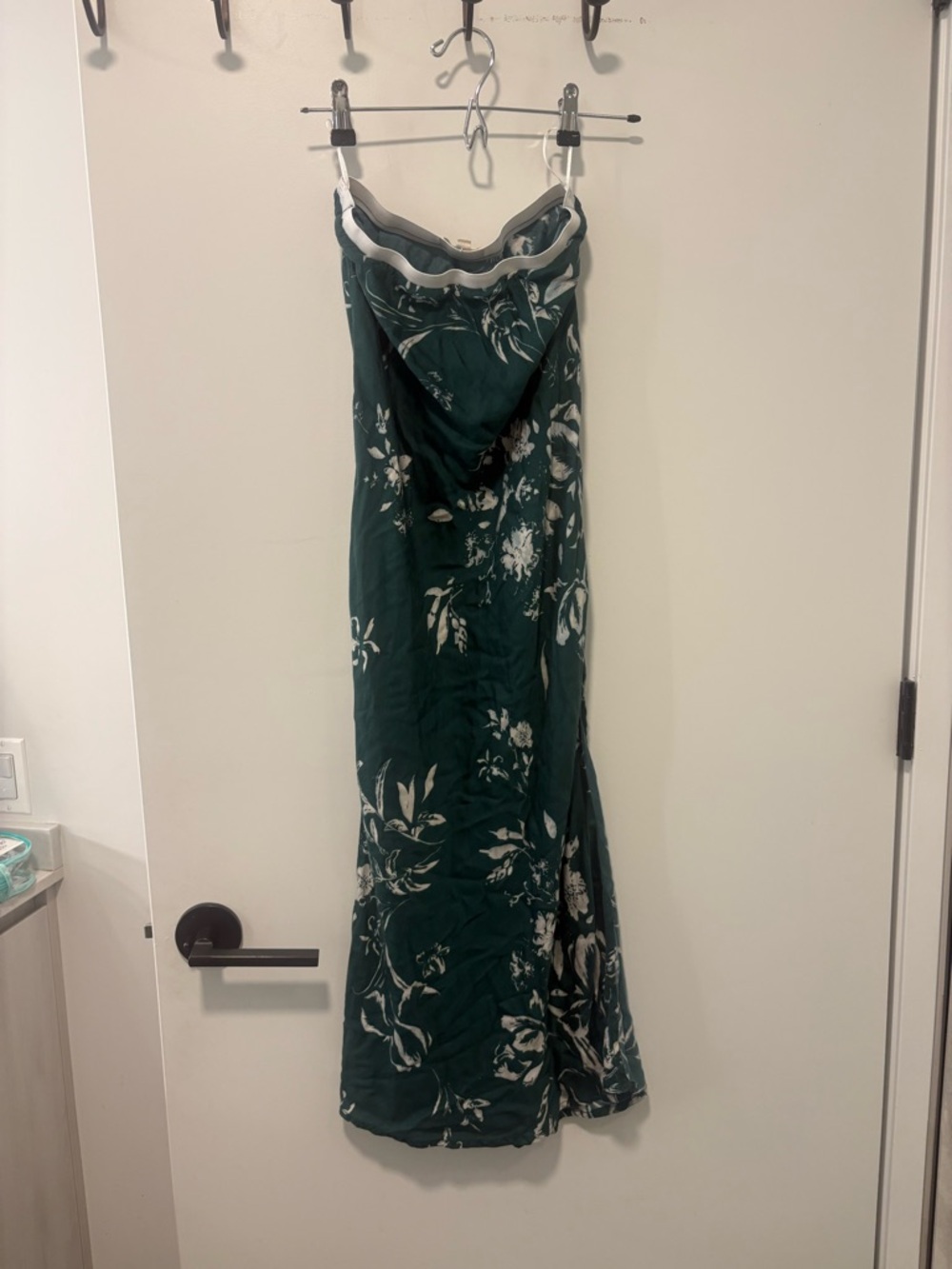 Elan Forest Green Floral Midi Dress